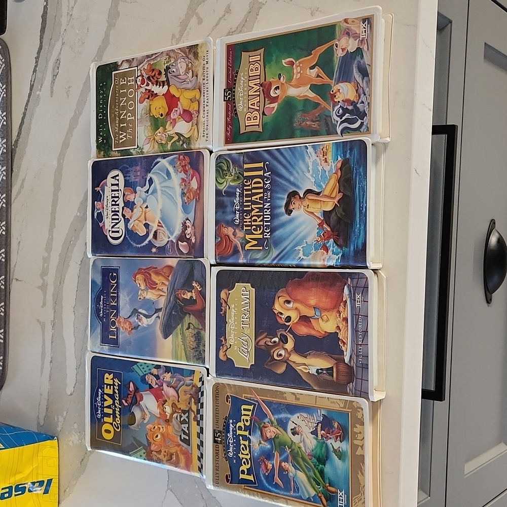 Vintage Walt Disney Kid's VHS Movies. SOLD